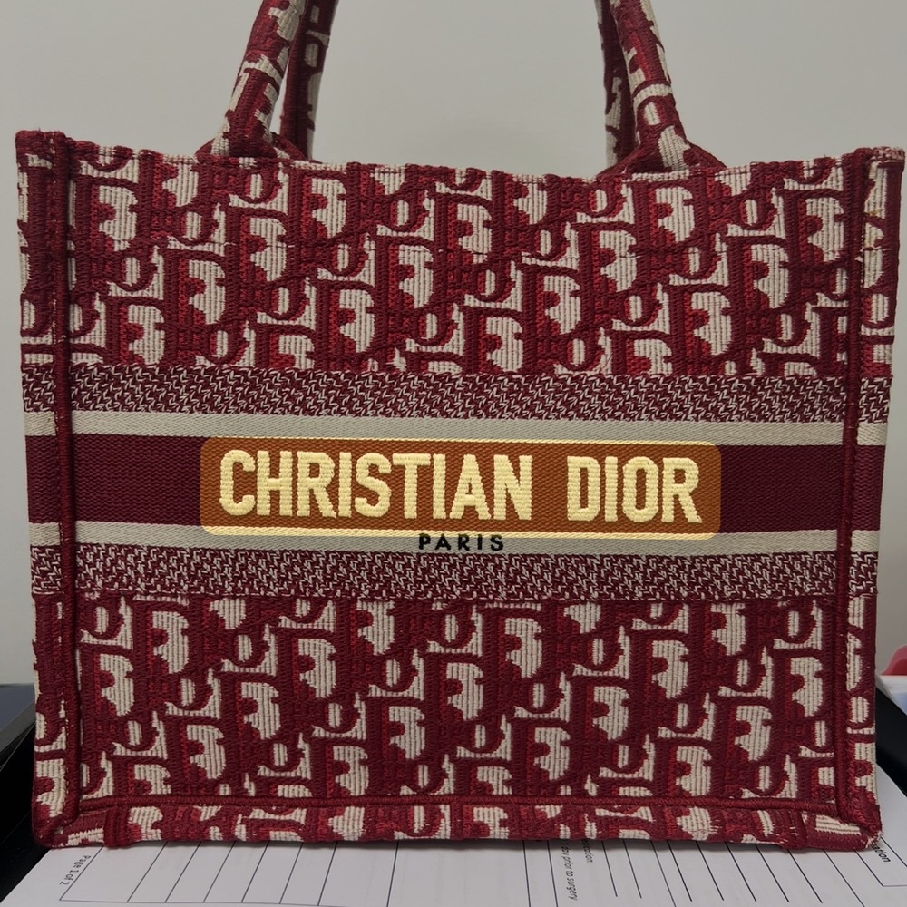 Dior Red Book Tote Bag Small